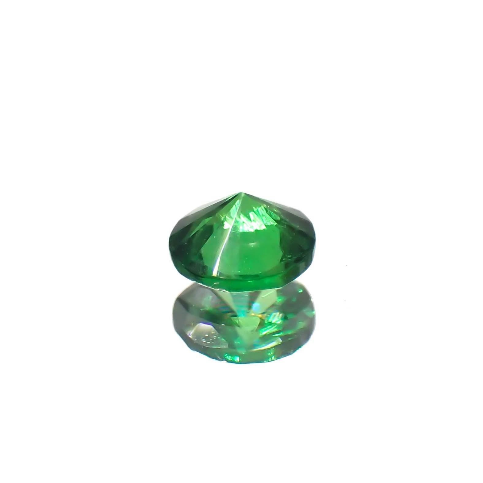 ツァボライト(宝石名グリーン グロッシュラー・ガーネット)タンザニア産 0.15ct 識別済[240226084]3.2x3.2mm前後