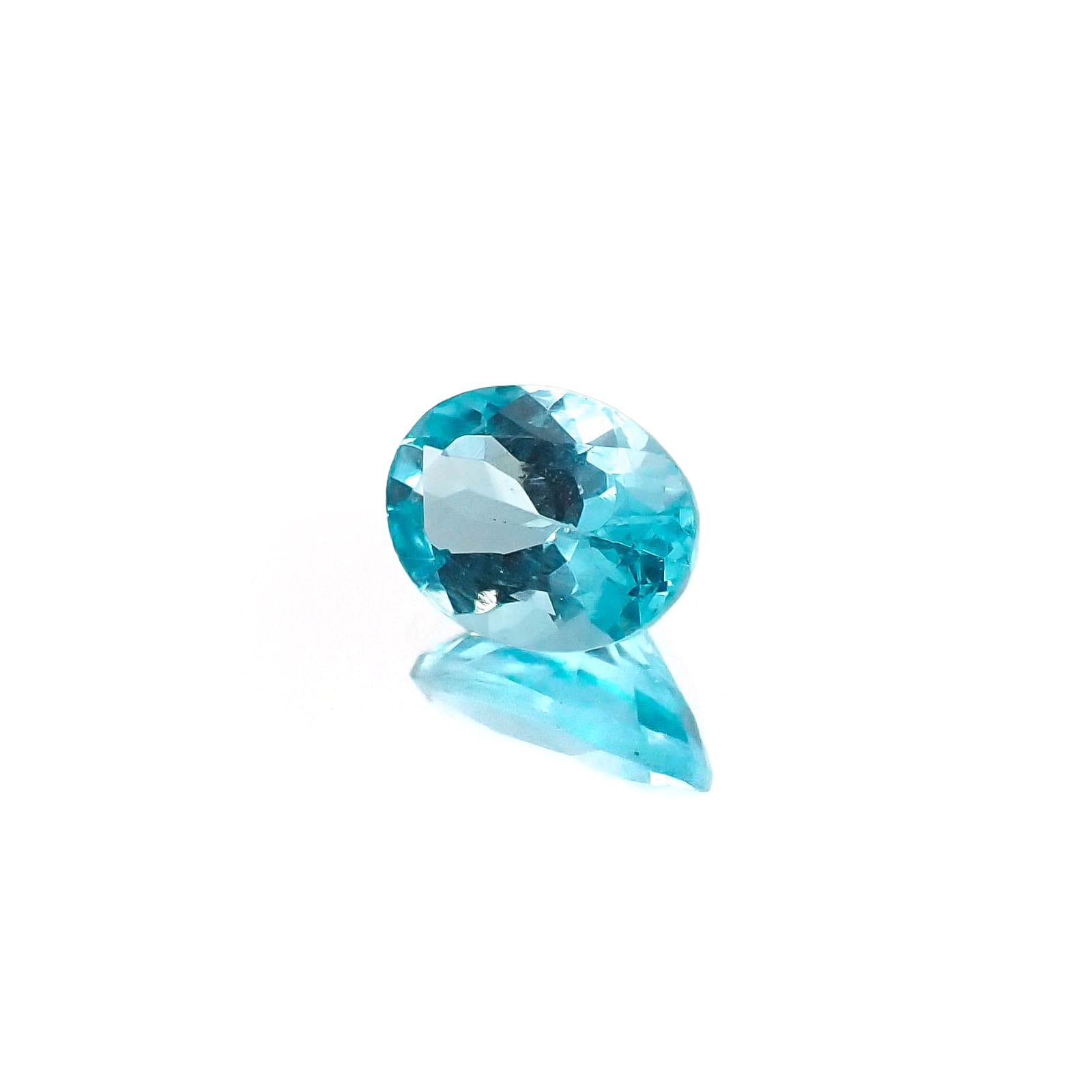 <ランダムセレクト1個販売> アパタイト オーバルカット ブラジル産 0.70ct前後 / 7x5mm前後 [20074215]