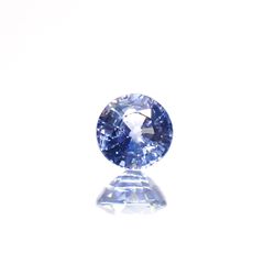 アイスブルーサファイア(宝石名サファイア)スリランカ/マダガスカル産 0.40ct 識別済[220515959]4.2x4.1mm前後