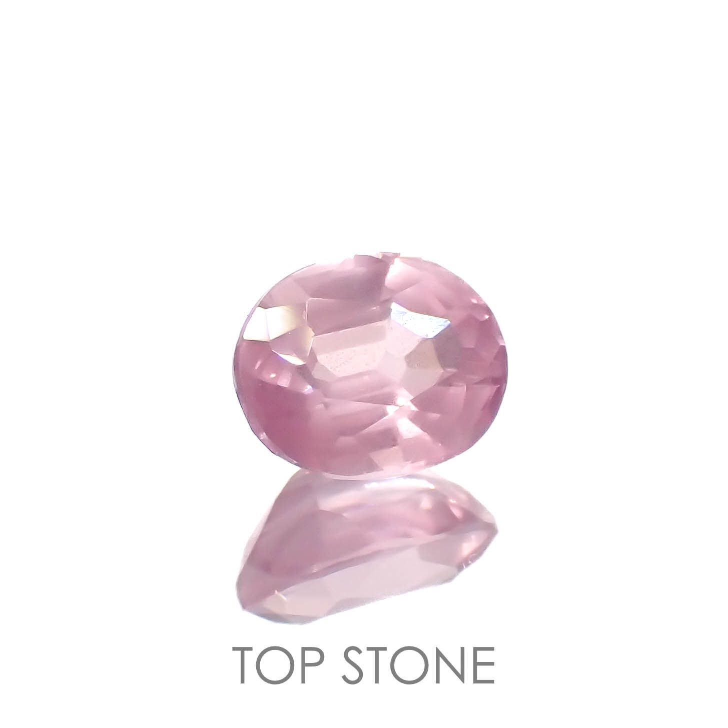 シルキーピンクスピネル(宝石名スピネル)タンザニア産 0.40ct 識別済[221219488]4.7x3.8mm前後