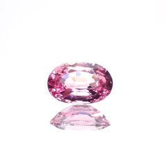パパラチャサファイア(宝石名サファイア/別名パパラチャ・サファイア) スリランカ産 0.500ct DGL鑑付[21029433]5.8×3.9mm前後