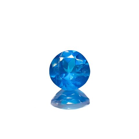 ネオンブルーアパタイト マダガスカル産 0.82ct[240628093]5.9x5.9mm前後