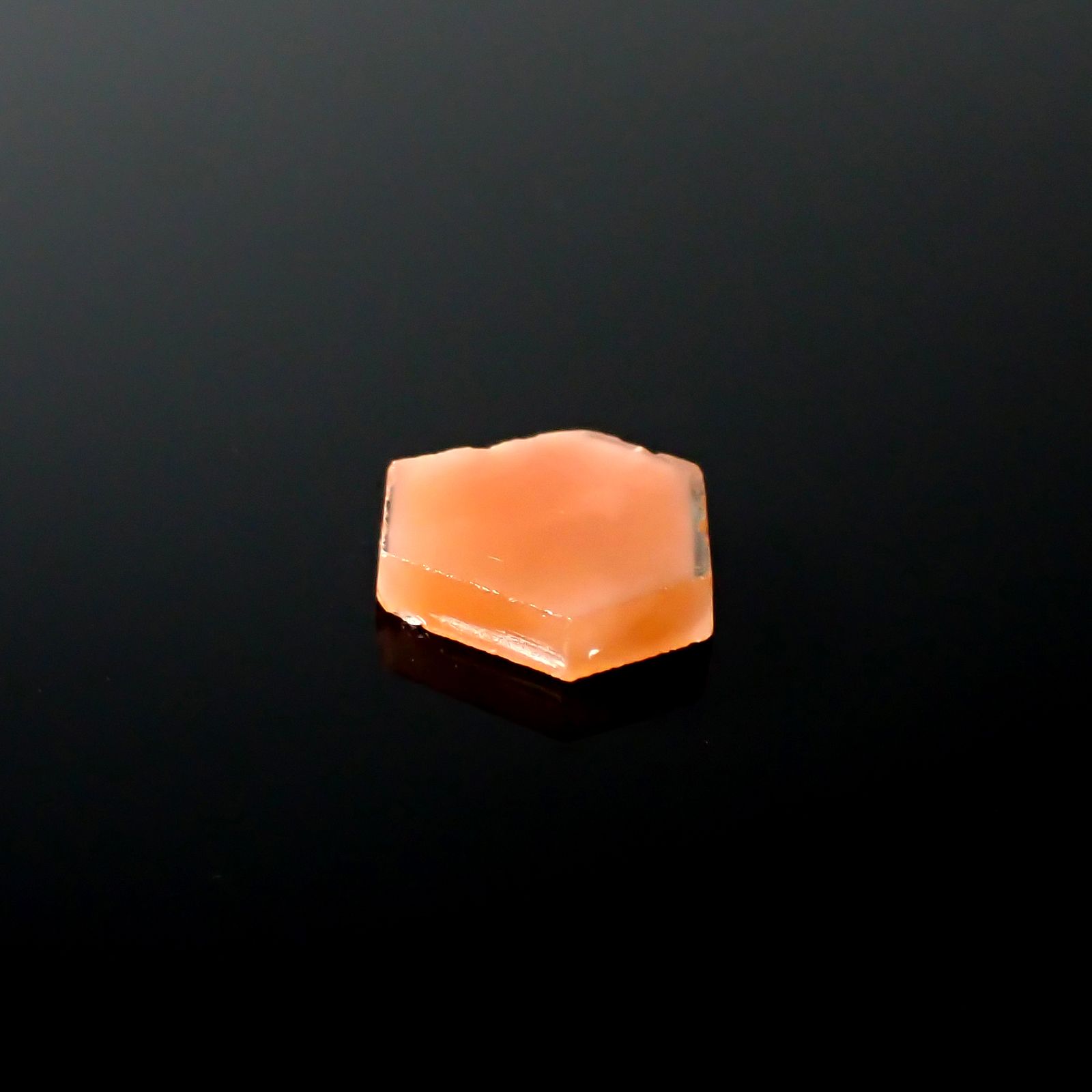 ファントムクォーツ 原石スライス ブラジル産 6.66ct [250330077]13.3x16.1mm前後