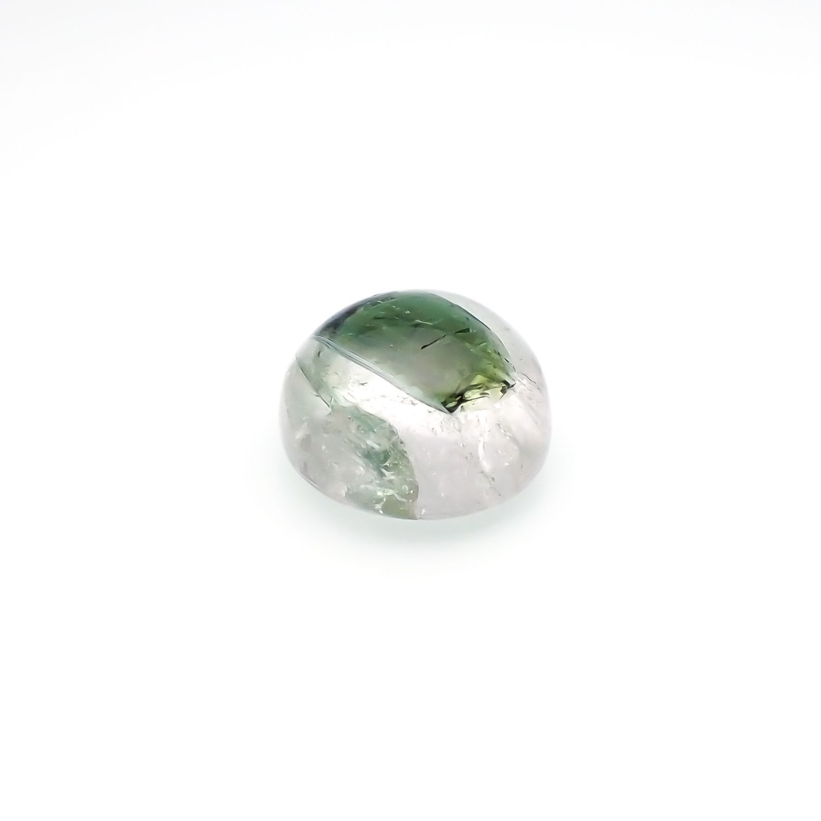 グリーントルマリンインクォーツ ブラジル・ミナスジェライス州産 8.69ct[221018307]12.5x12.4mm前後