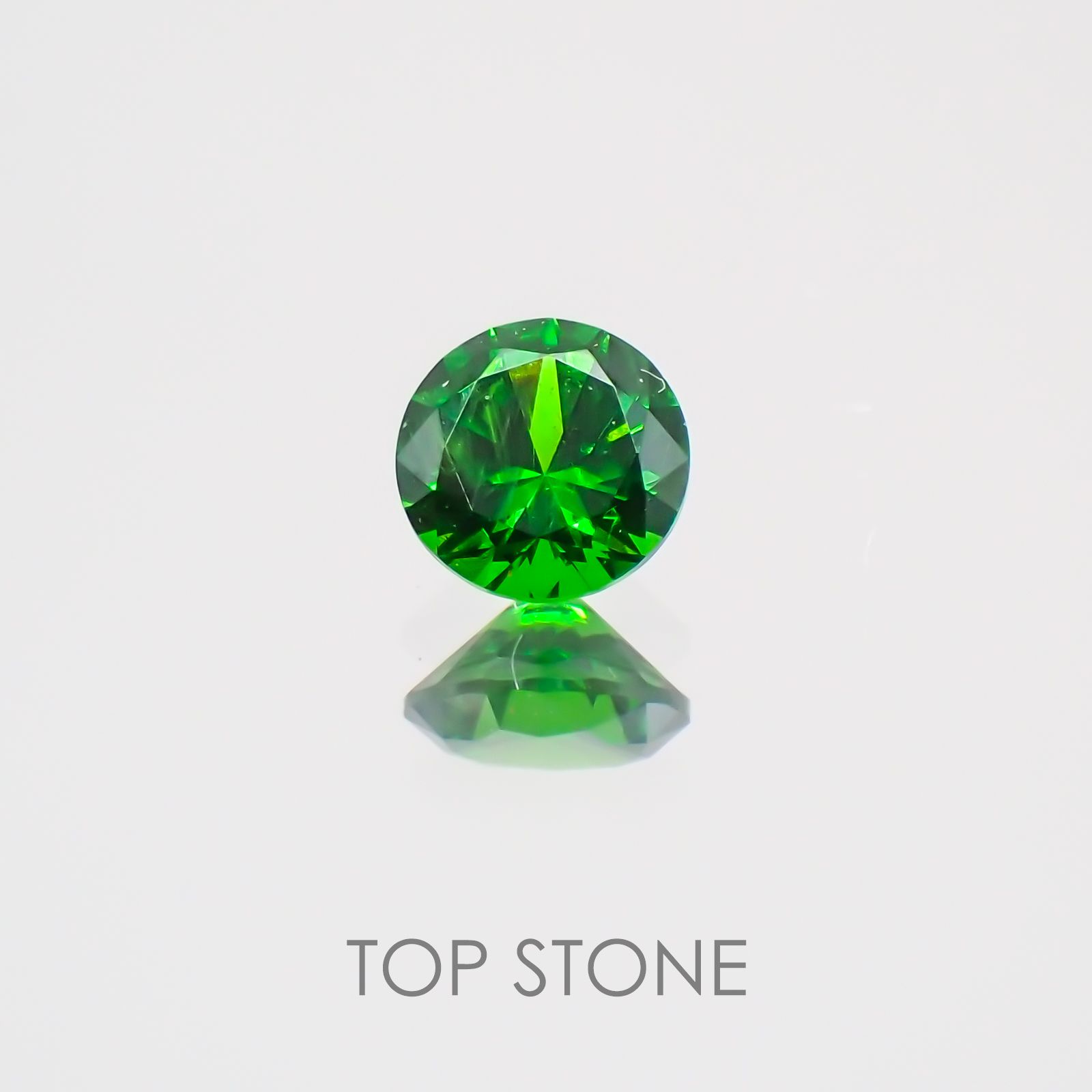 デマントイドガーネット(宝石名デマントイド・ガーネット) ロシア産 0.142ct ソ付(彩珠)[20052387]3×3mm前後