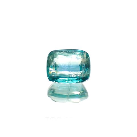 バイカラーカイヤナイト(宝石名カイヤナイト)ネパール産 識別済 1.63ct / 7x5.5mm前後 [260315369]