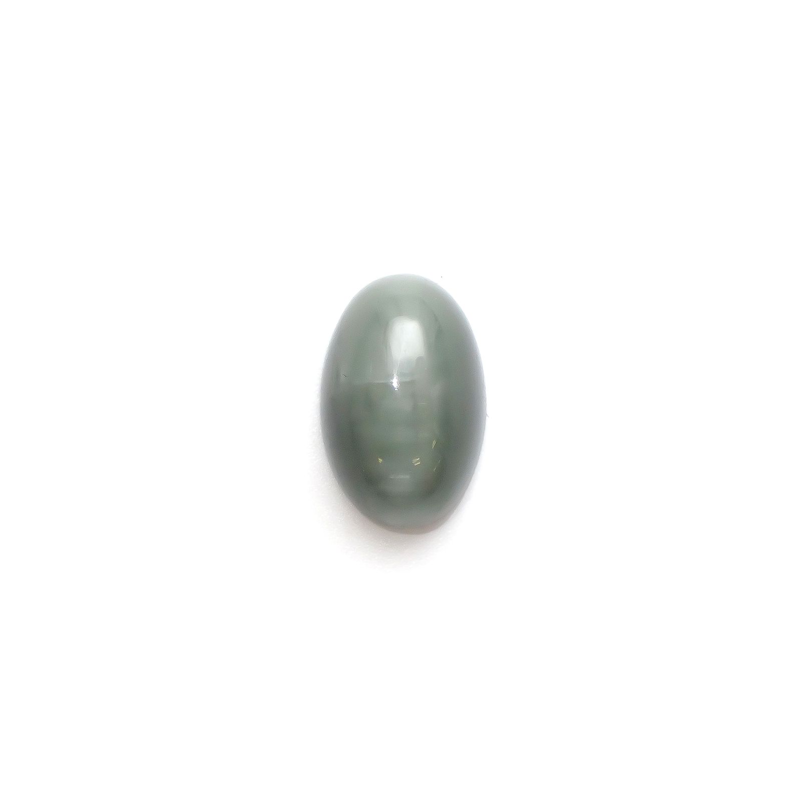グリーンアパタイトキャッツアイ ブラジル産 9.87ct[240427181]16x10.3mm前後