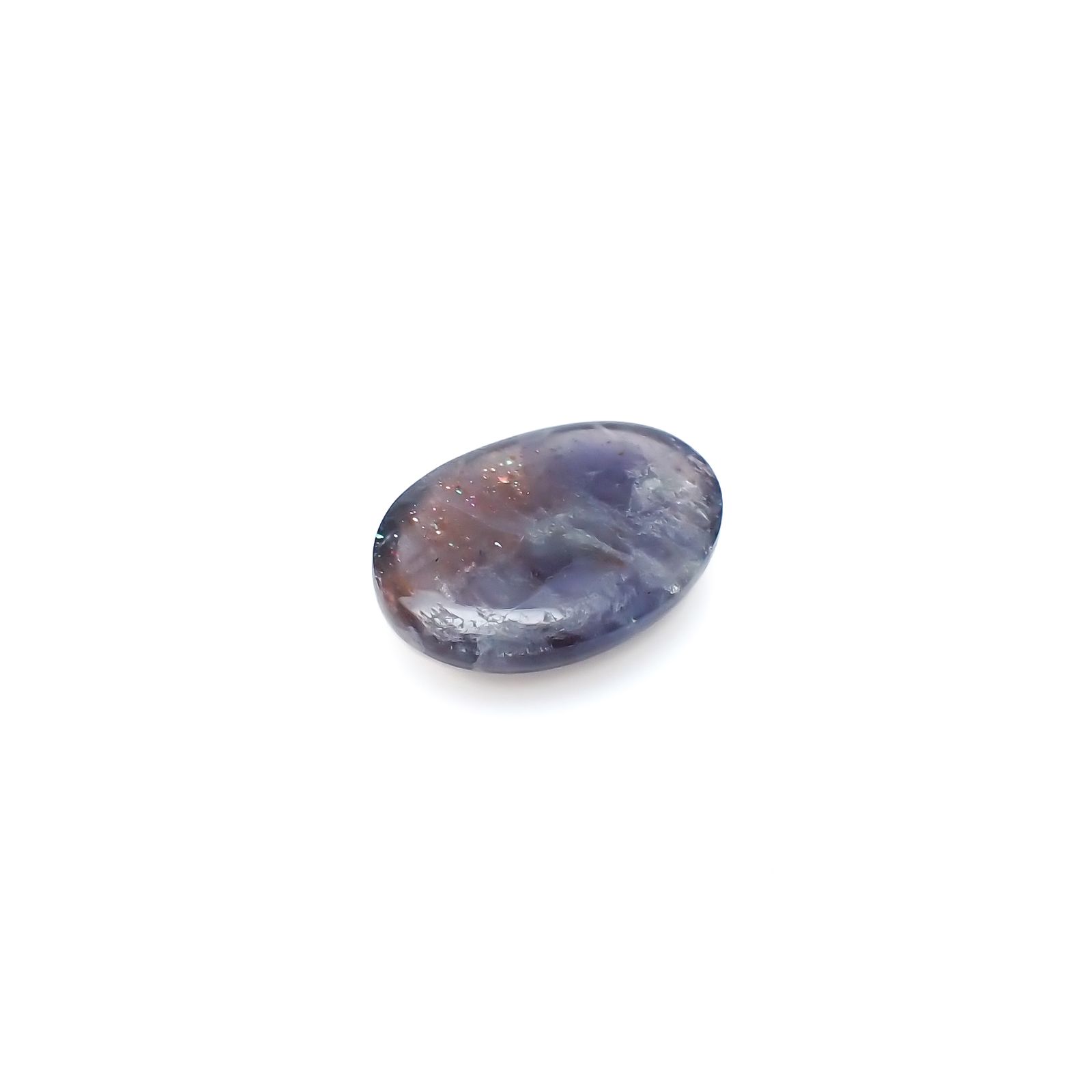 ブラッドショットアイオライト インド産 6.64ct[240226179]16.3x12mm前後