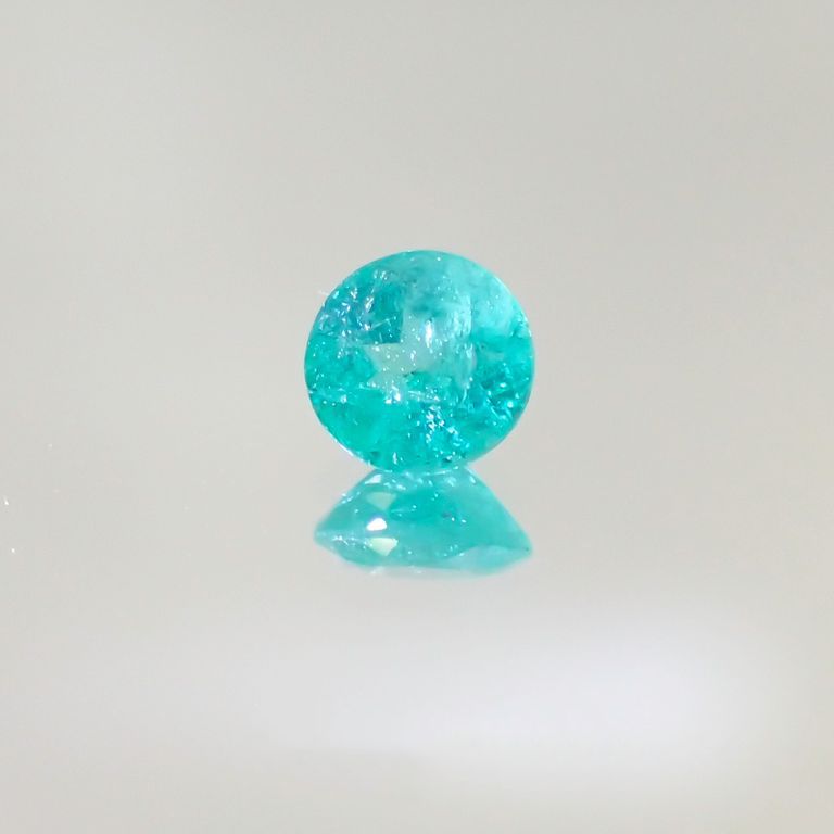 パライバトルマリン ブラジル産 ルース 0.26ct[20117232]4.1×4mm前後