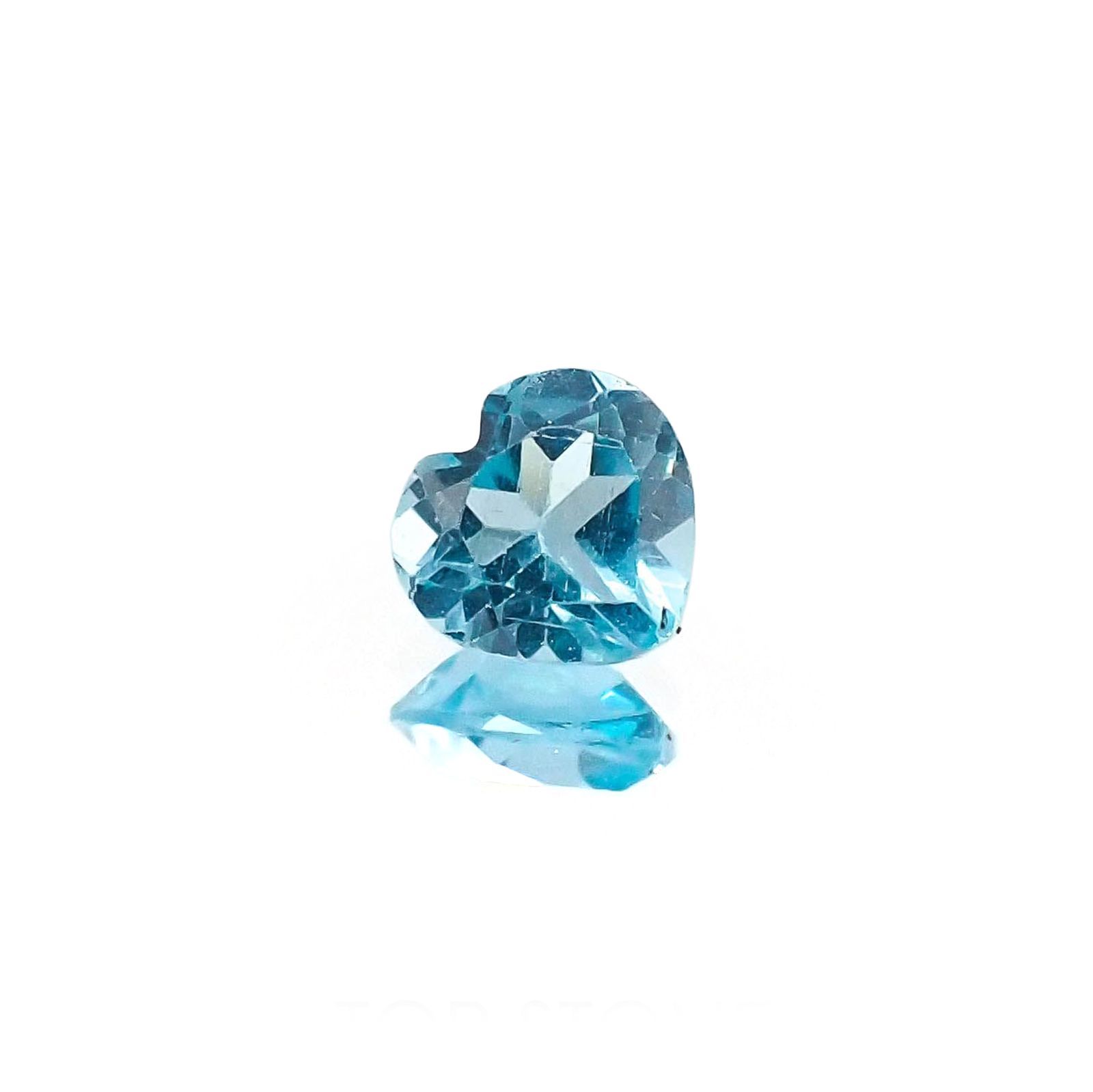<ランダムセレクト1個販売> アパタイト ハートカット ブラジル産 0.35ct前後 / 5x5mm前後 [20074203-PAC]