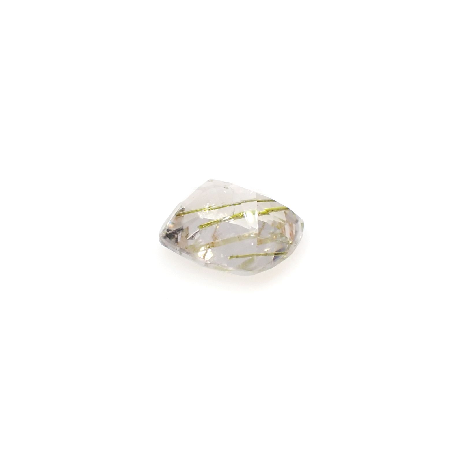 エピドートインクォーツ ブラジル産 3.64ct[240427292]10.5x9mm前後