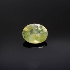 クリソベリル(宝石名クリソベリル)マダガスカル産 1.02ct 識別済[220817452]6.7x5.4mm前後