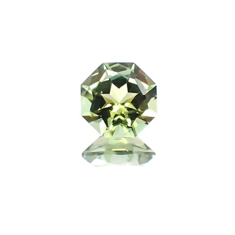 ◇オクタゴンカット◇グリーントルマリン SA(宝石名グリーン・トルマリン)ブラジル産 0.47ct 識別済[231124201]5x5mm前後