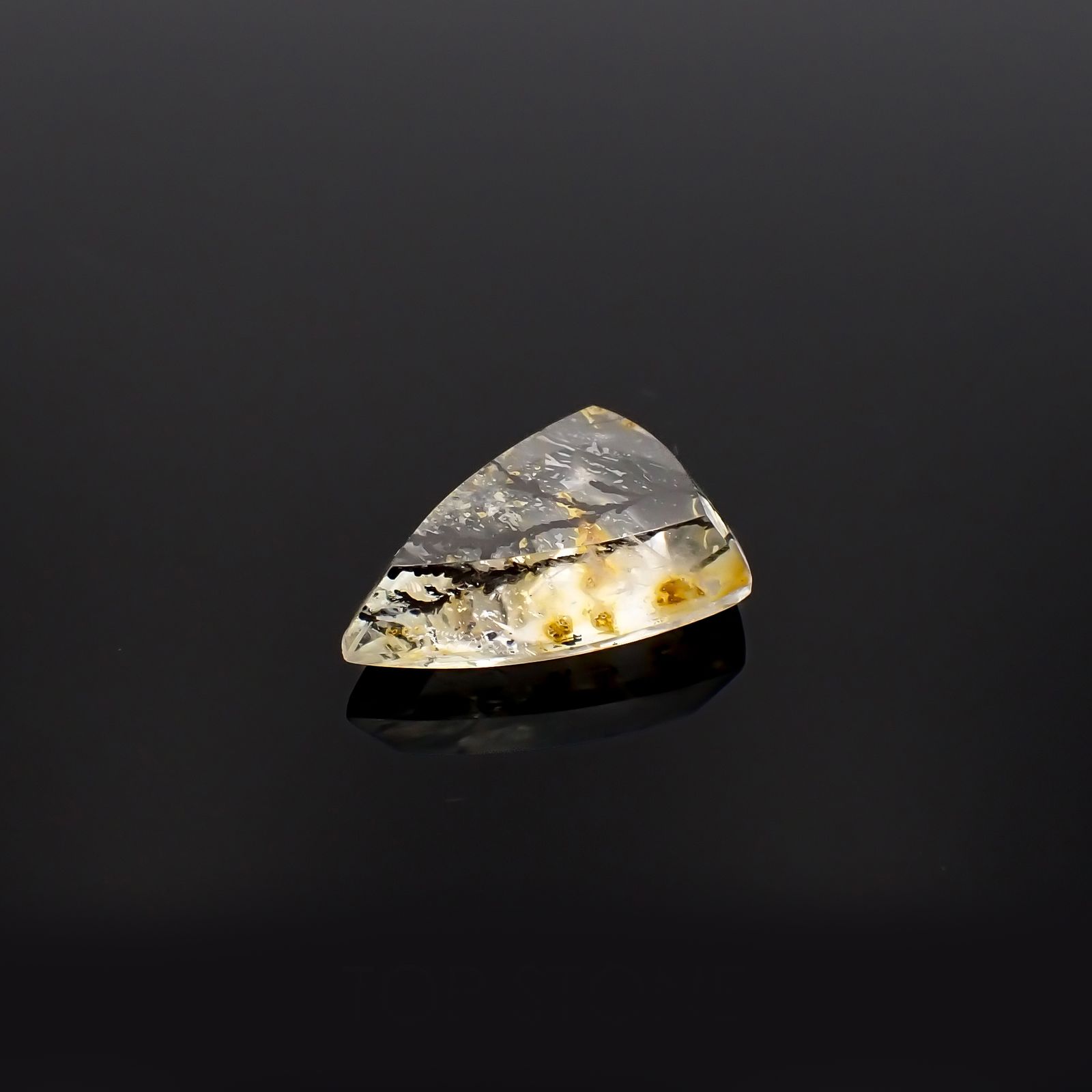 デンドリチッククォーツ ブラジル産 7.66ct[230321074]17.5x12.1mm前後