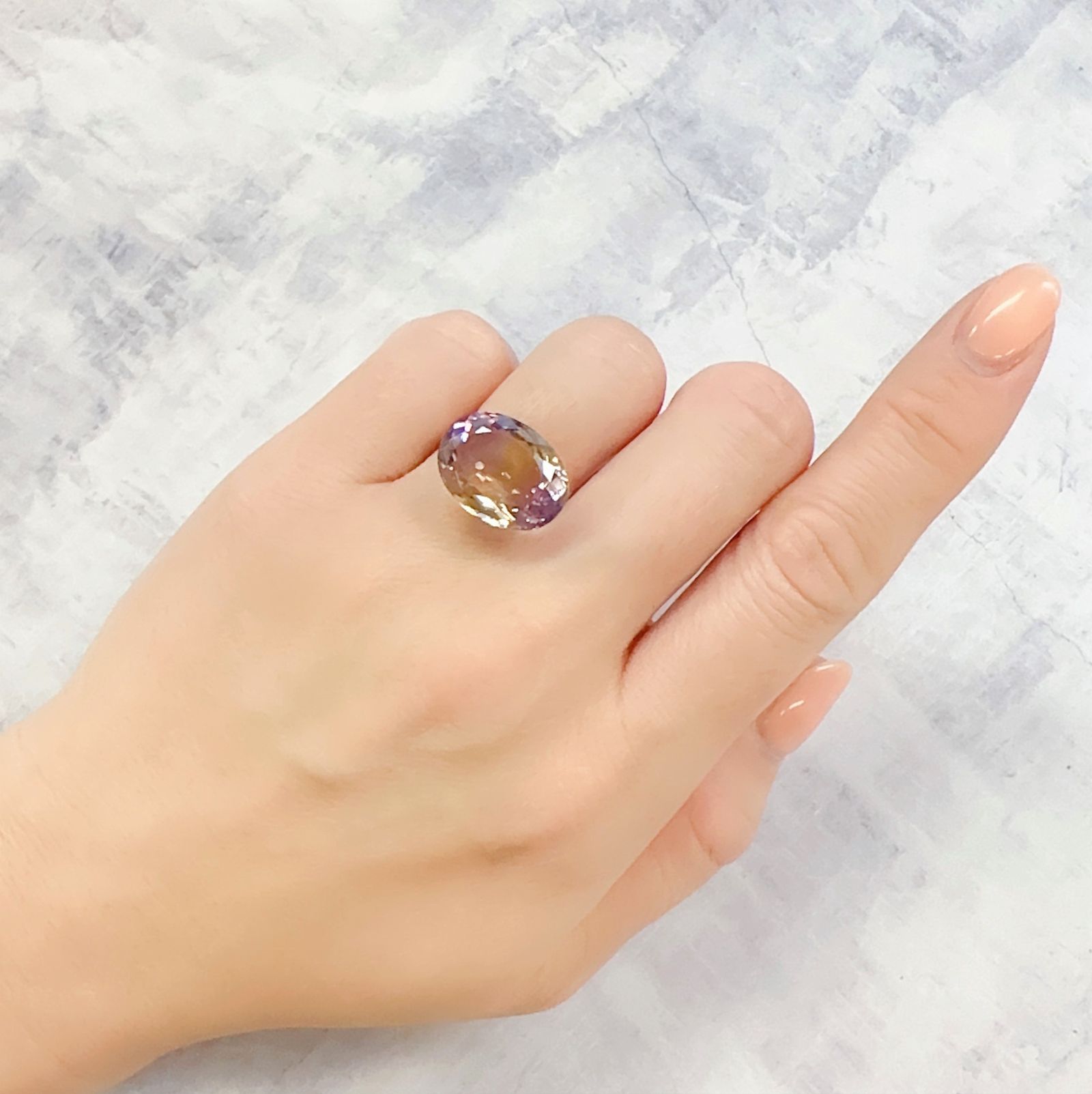 アメトリン ブラジル産 9.44ct[230120073]16.6x12.3mm前後