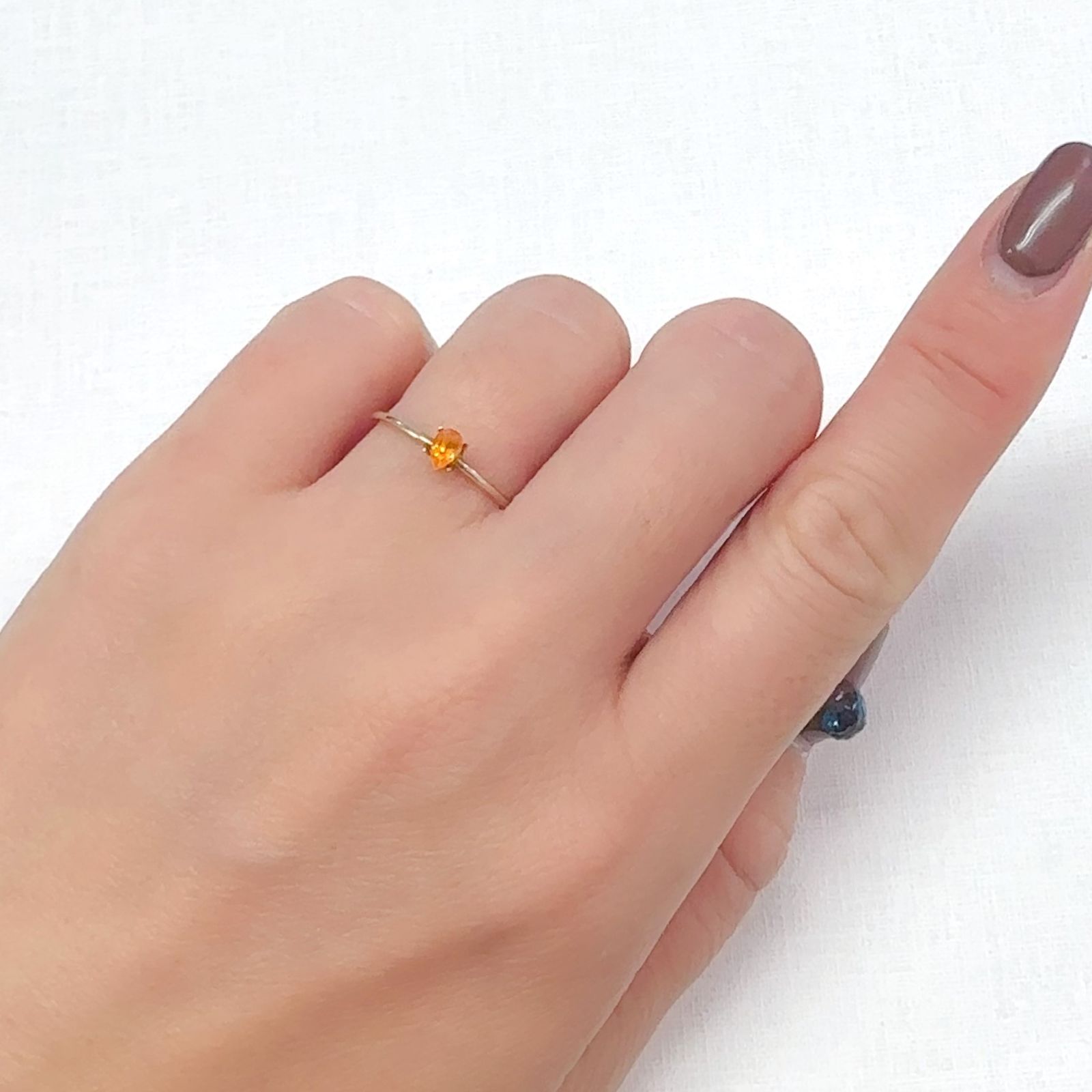マンダリンガーネット マダガスカル産 0.24ct[240628217]4x2.7mm前後