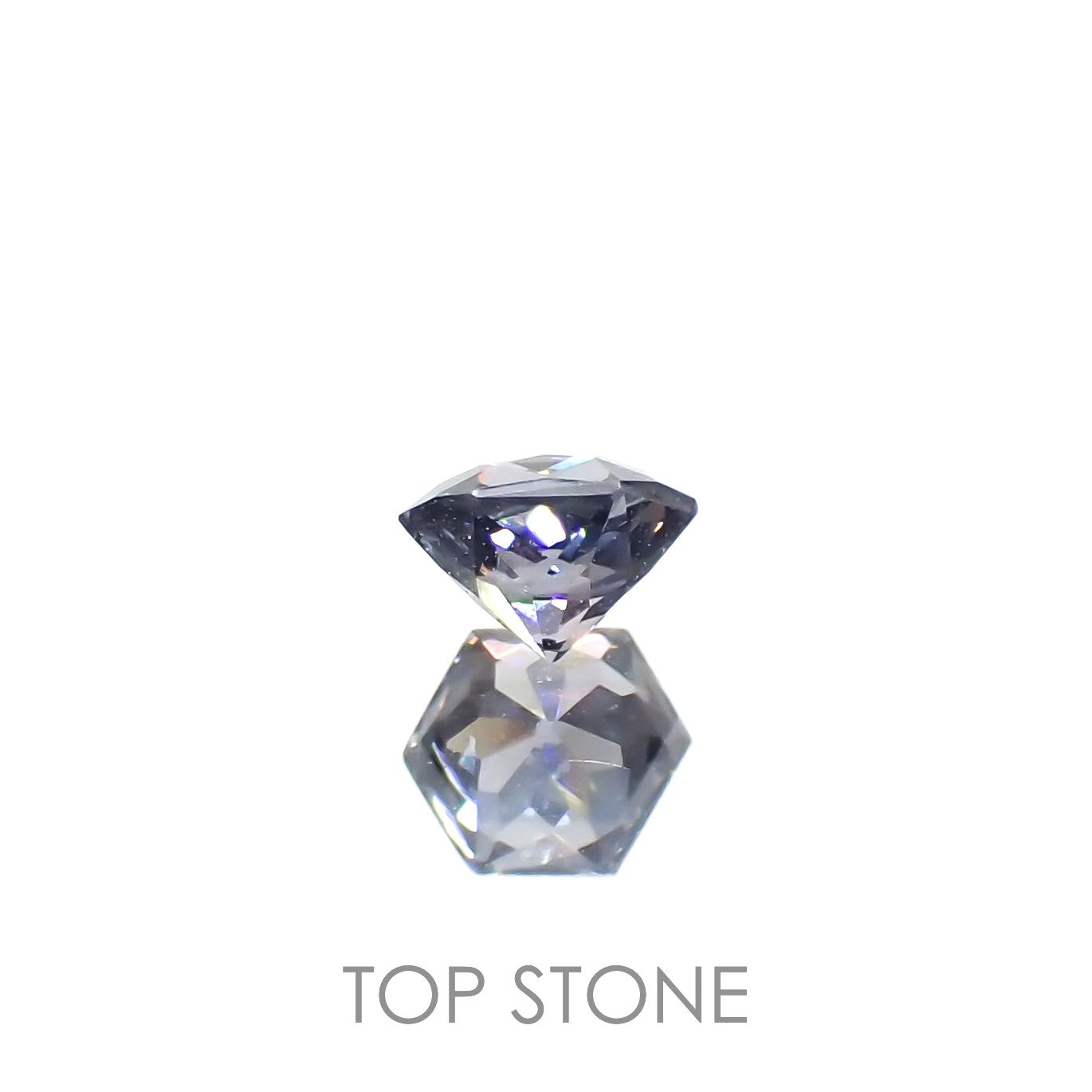 ◇ヘキサゴンカット◇バイオレットスピネル(宝石名スピネル)ビルマ/マダガスカル産 0.33ct 識別済[230220664]4x3.8mm前後