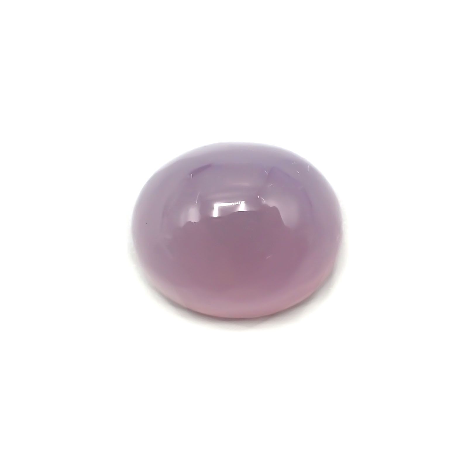 パープルカルセドニー(宝石名カルセドニー)インドネシア産 10.42ct 識別済[231124178]14.2x12.1mm前後