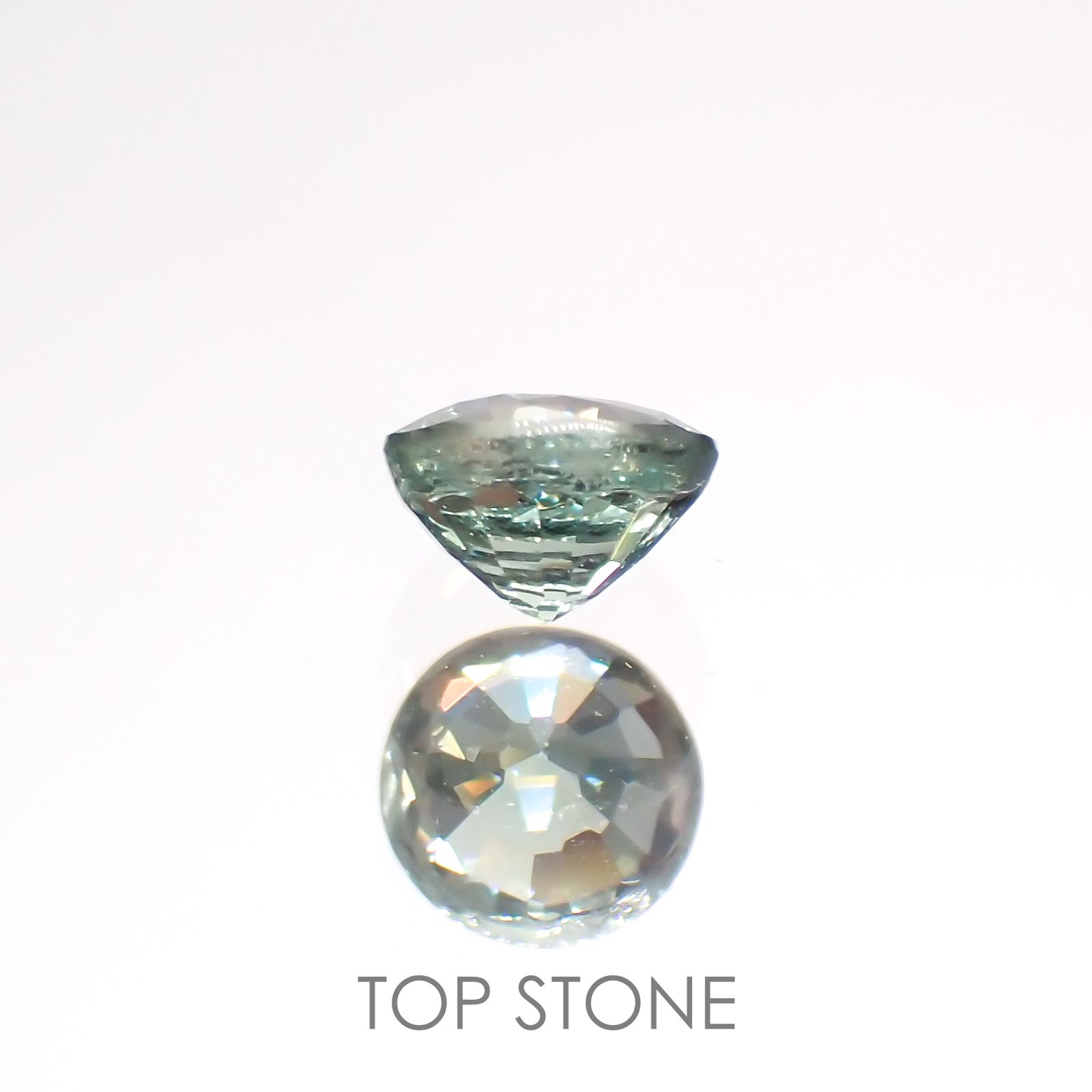 グリーンクリソベリル(宝石名クリソベリル)スリランカ/マダガスカル産 0.28ct 識別済[220114473]3.7x3.7mm前後