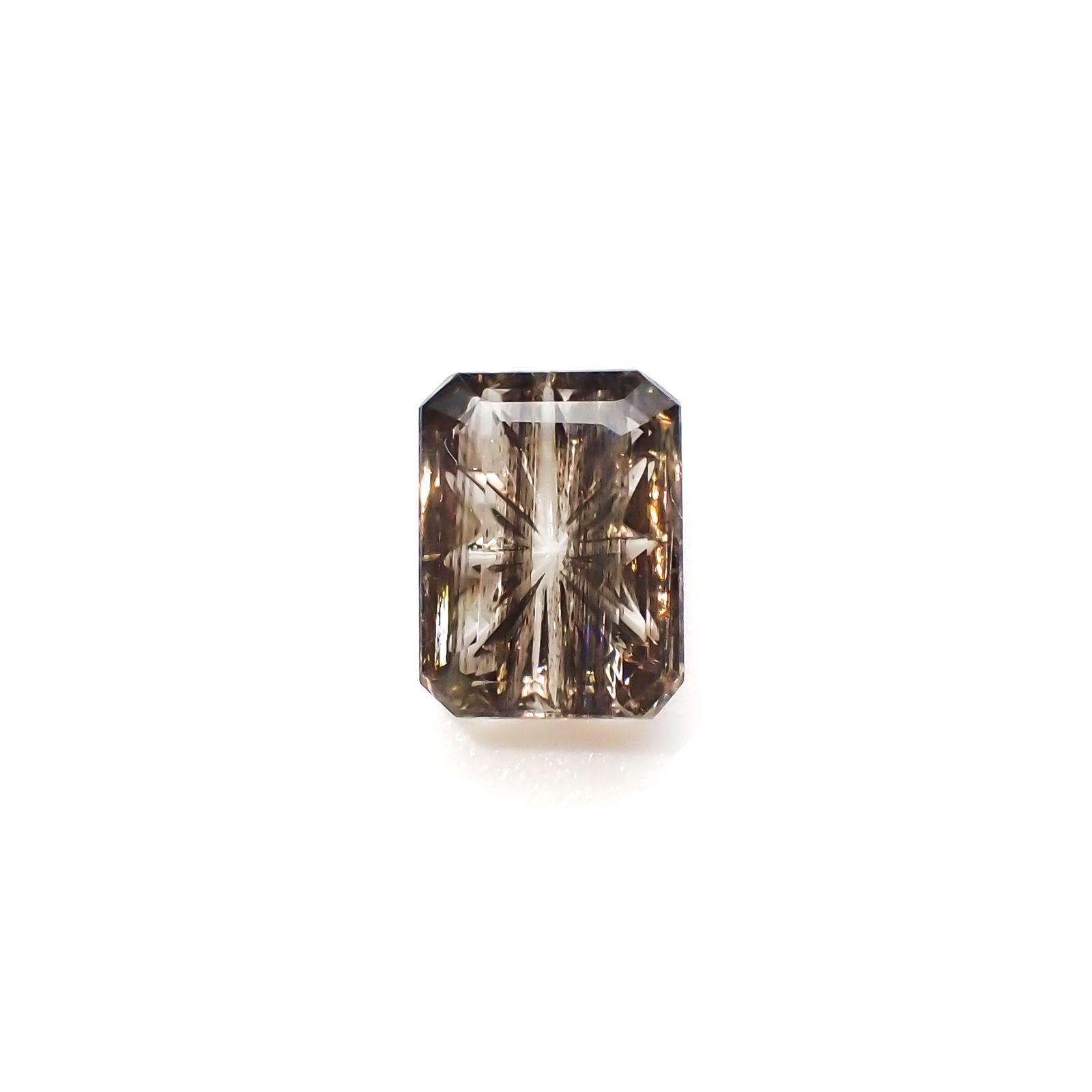 ◇甲州貴石切子Plus Three◇レインボースキャポライト カード付き ブラジル産 1.32ct[230321256]8x6mm前後