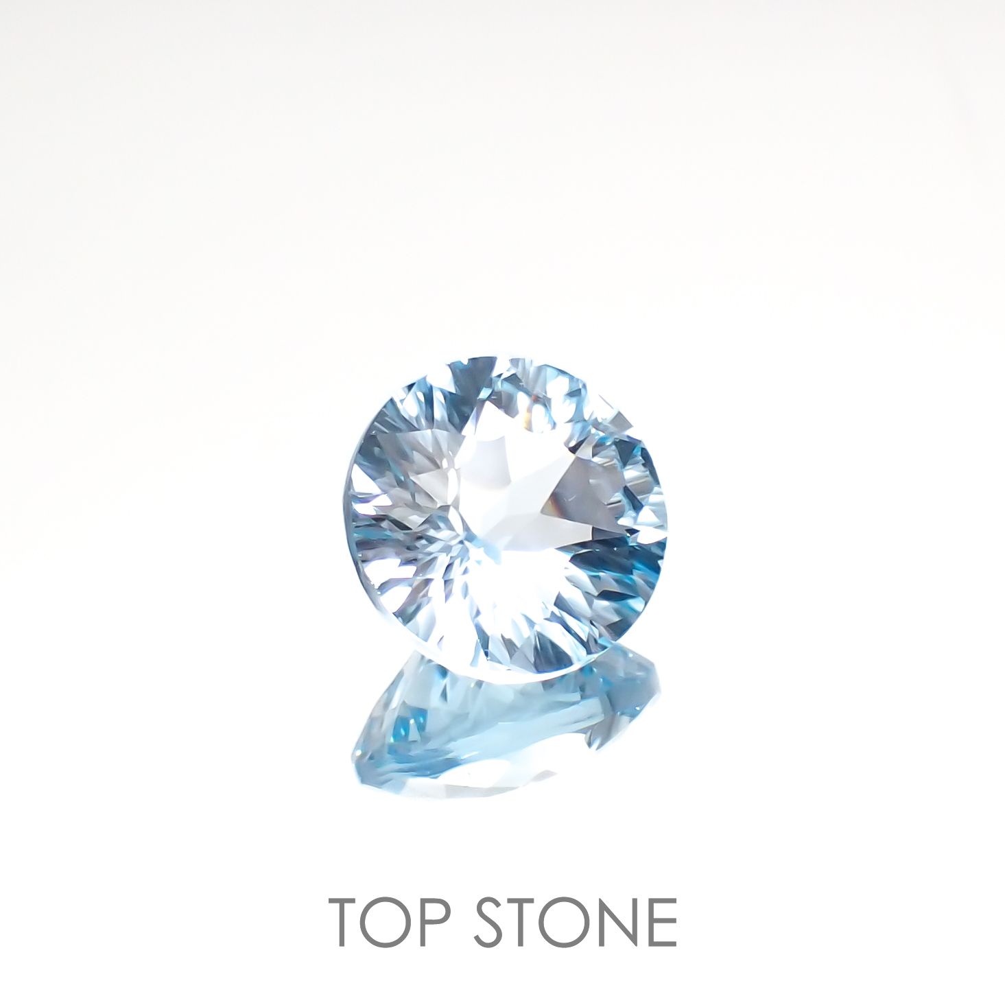 ◇カスタムカット◇ブルートパーズ ブラジル産 4.59ct[221219325]10.1x10.1mm前後