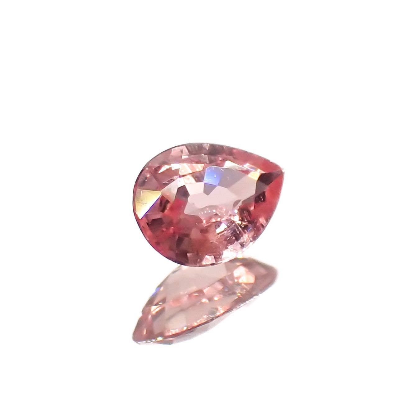 パパラチャサファイア非加熱(宝石名サファイア/別名パパラチャ・サファイア)スリランカ産 0.16ct GIA鑑付[221219221]4.13x2.93mm前後