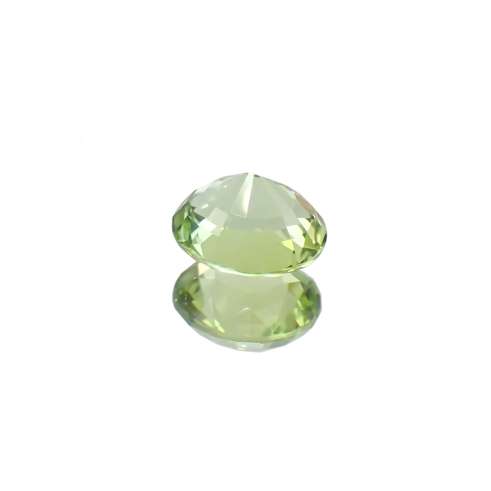 ミントトルマリン(宝石名グリーン・トルマリン) ルワンダ産 1.17ct 識別済[21029991]6.9×6.1mm前後