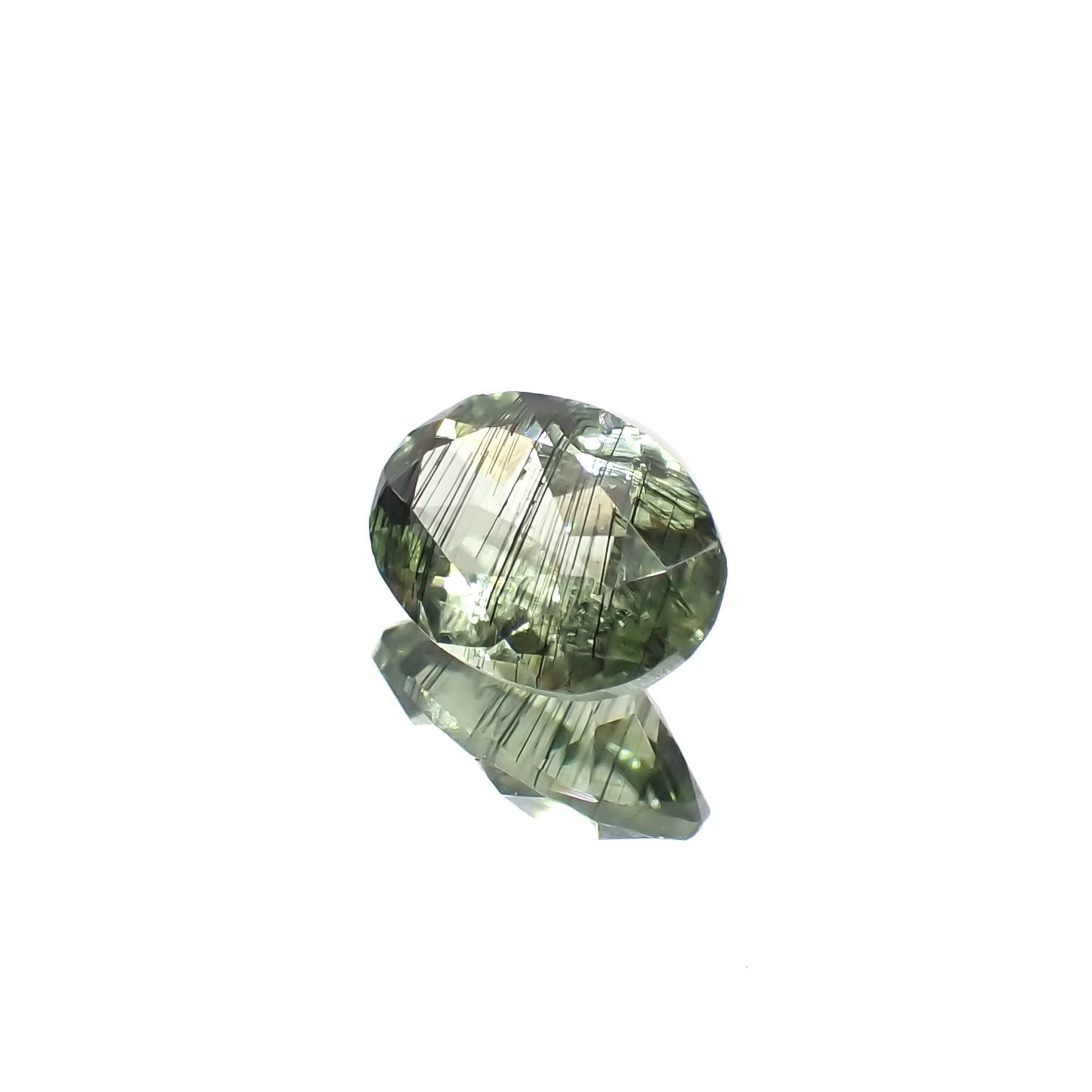ルドウィジャイトインペリドット パキスタン産 1.63ct[230220735]9.1x6.4mm前後