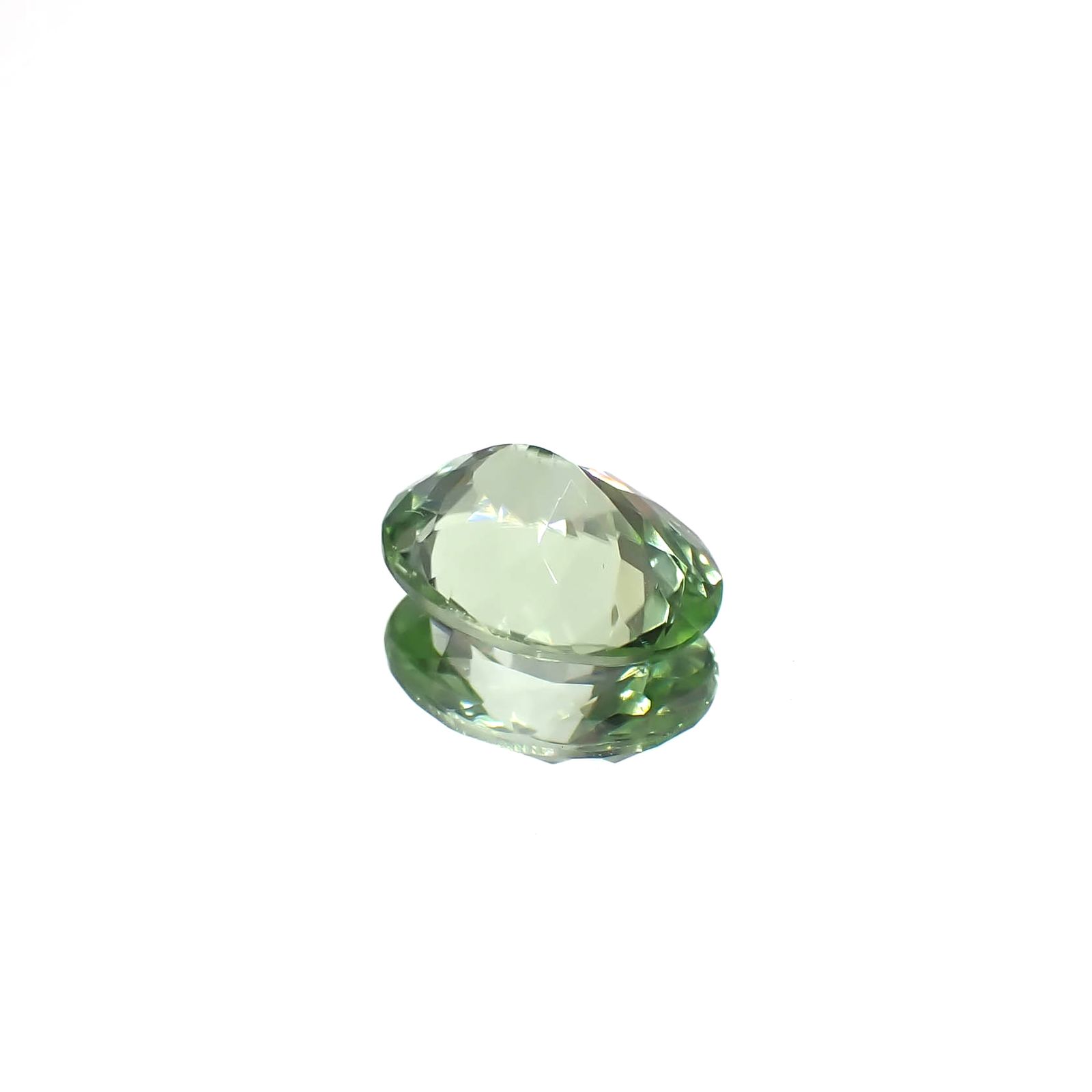 ペリドット(宝石名ペリドット)パキスタン/ノルウェー産 1.248ct ソ付(彩珠)[240728516]8x6.2mm前後