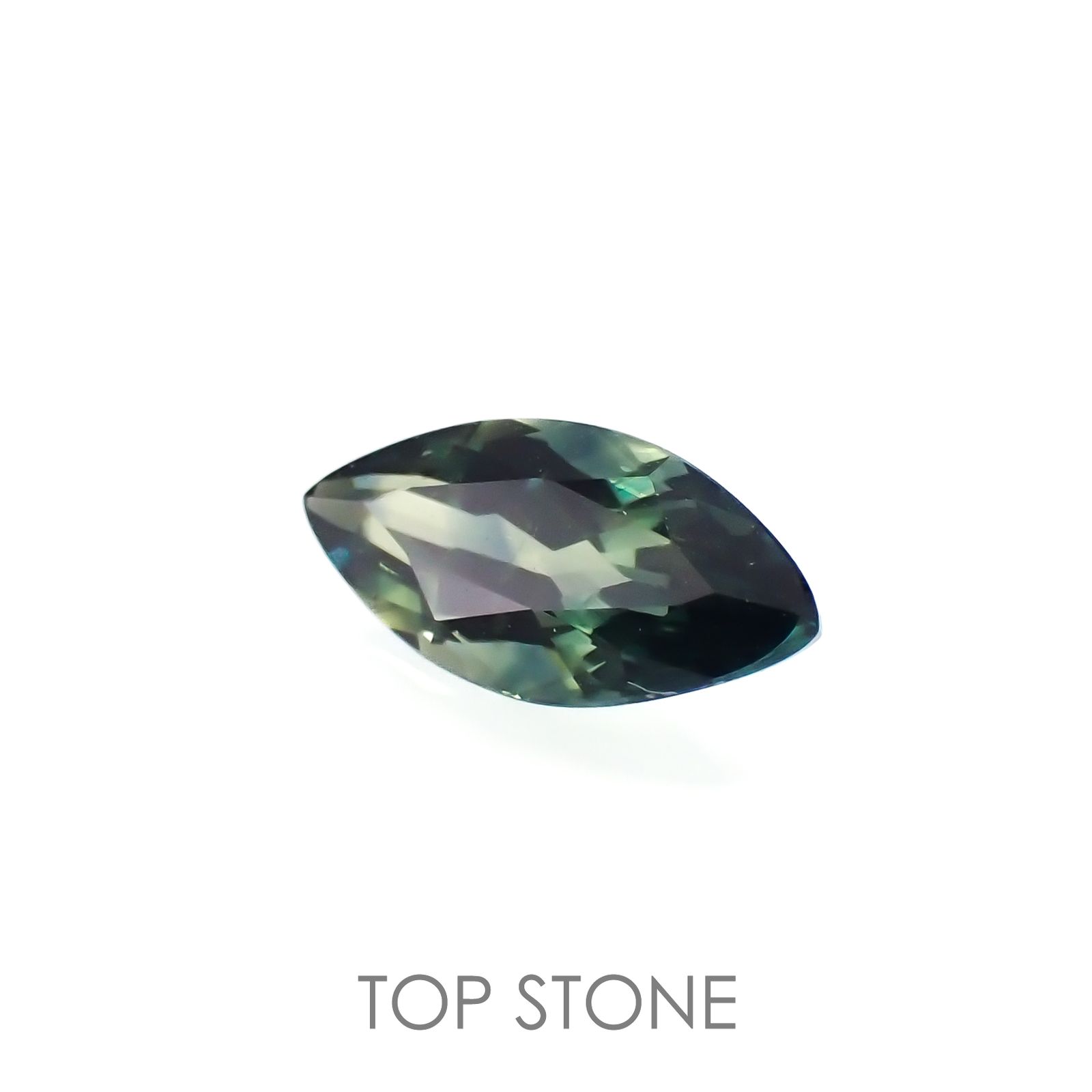 パーティカラーサファイア(宝石名パーティカラード・サファイア)ケニア産 0.64ct 識別済[220717131]8x3.8mm前後