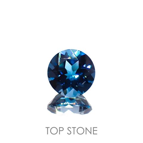 ロンドンブルートパーズ ブラジル産 1.57ct[221219296]7x7mm前後