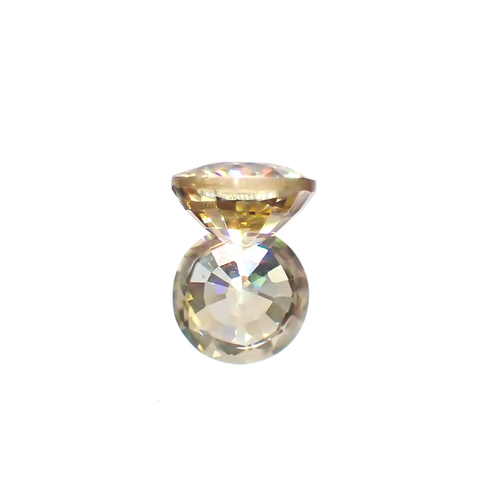 イエロージルコン(宝石名ジルコン)スリランカ/カンボジア産 1.63ct 識別済[220114839]6.5x6.5mm前後