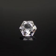 ◇ヘキサゴンカット◇ホワイトトパーズ ブラジル産 1.75ct[221018502]7x7mm前後