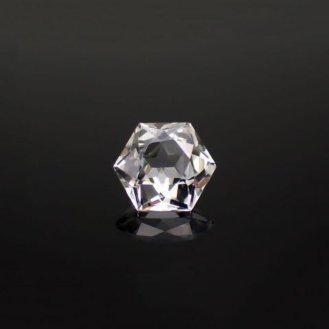 ◇ヘキサゴンカット◇ホワイトトパーズ ブラジル産 1.75ct[221018502]7x7mm前後