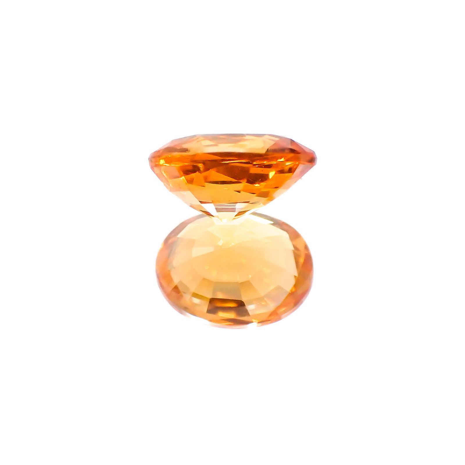 スペサルティンガーネット マンダリンオレンジカラー(宝石名スペサルティン・ガーネット)ナイジェリア産 1.28ct 識別済[231124192]7.1x5.4mm前後