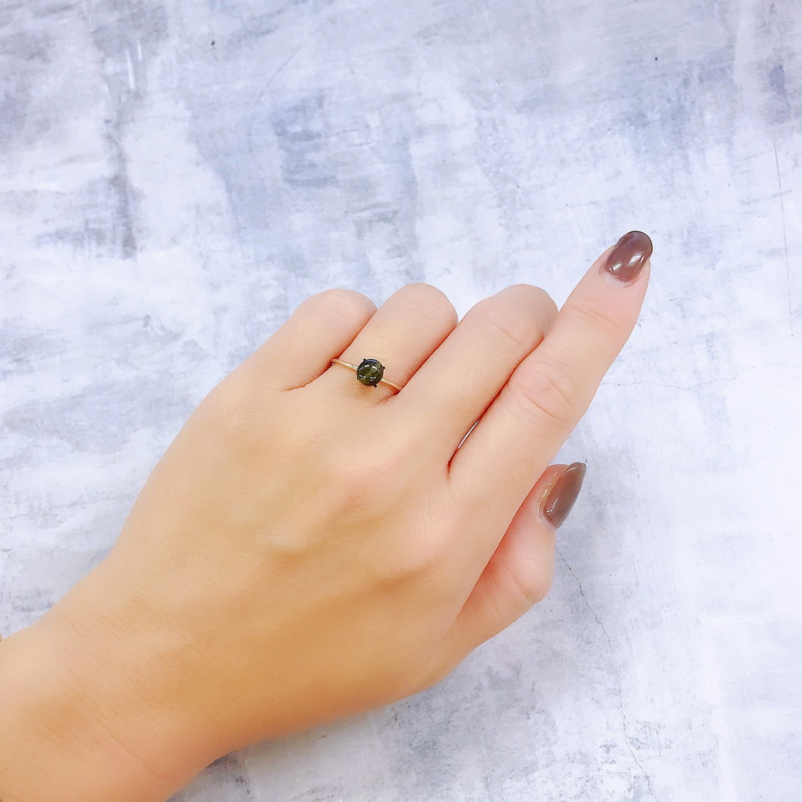 コーネルピンキャッツアイ(宝石名コーネルピン・キャッツアイ)スリランカ産 1.26ct 識別済[220918103]5.8x5.5mm前後