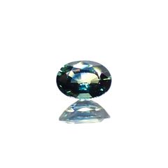 バイカラーサファイア(宝石名バイカラー・サファイア)マダガスカル/オーストラリア産 識別済 0.61ct / 5.8x4.2mm前後 [220114084]