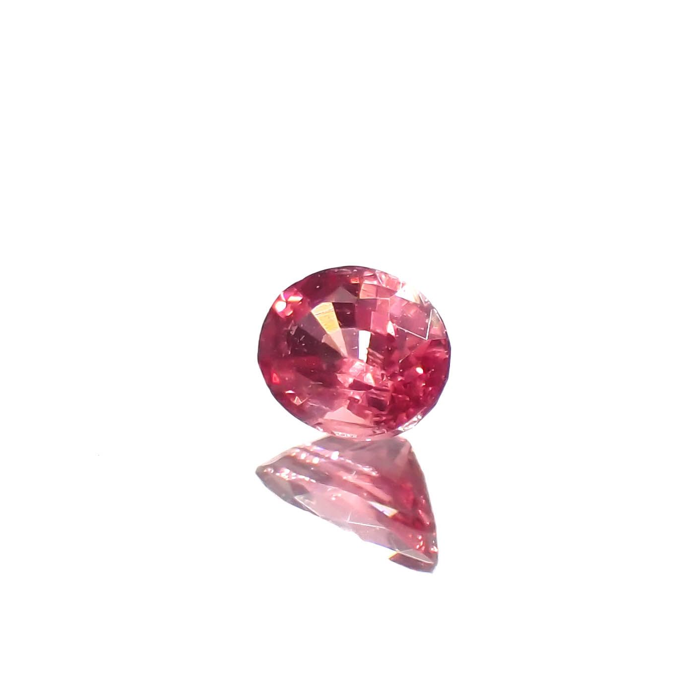 ピンクスピネル パパラチャカラー タンザニア産 0.23ct[230522127]4.2x3.2mm前後
