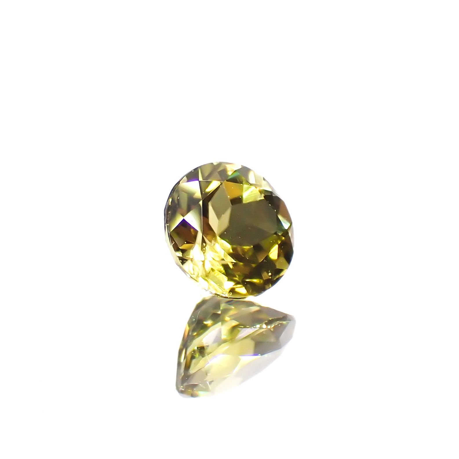 カナリートルマリン ザンビア・カナリー鉱山産 0.25ct[230823154]3.9x3.9mm前後