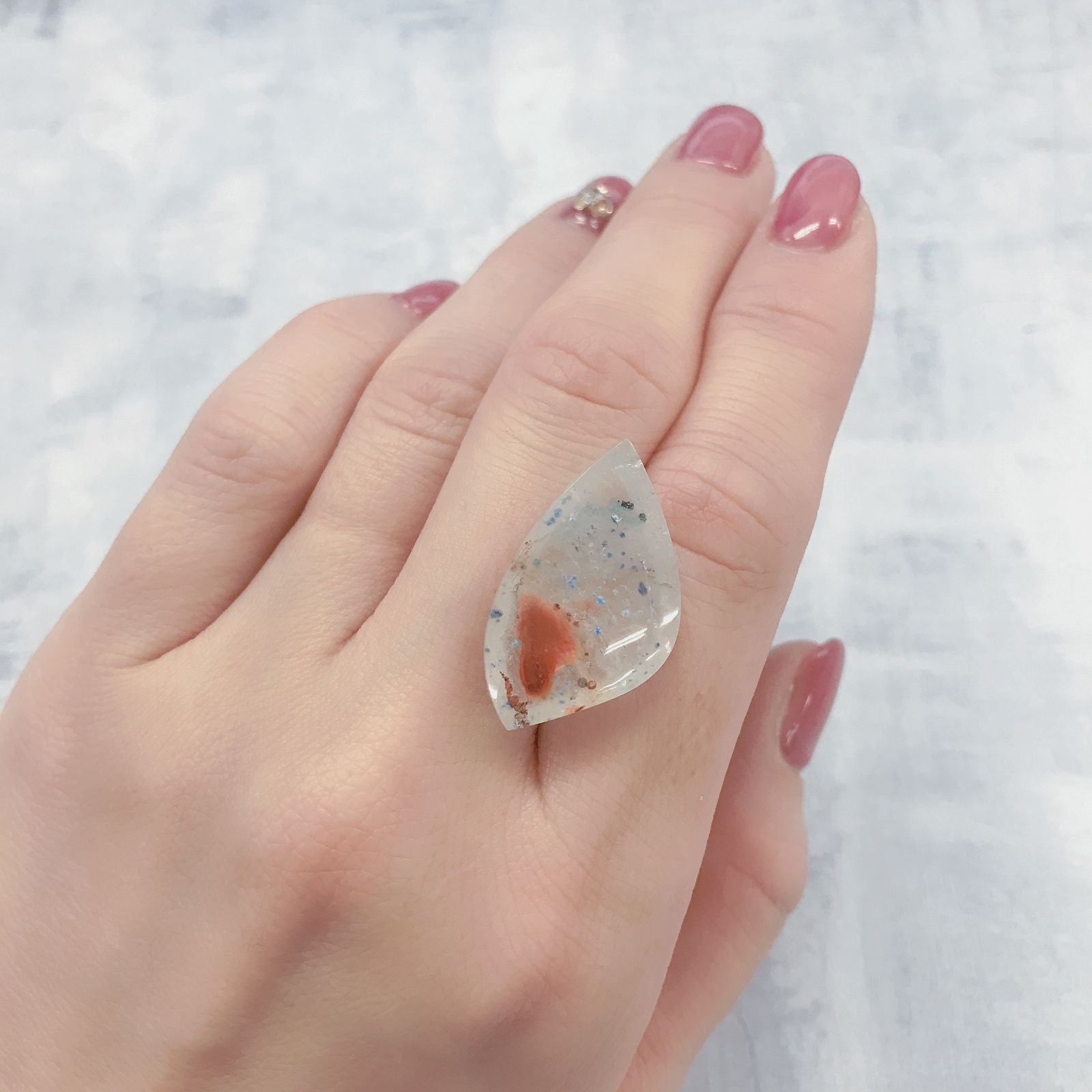 パライバクォーツ ブラジル産 18.33ct[220114260]27.5x16mm前後