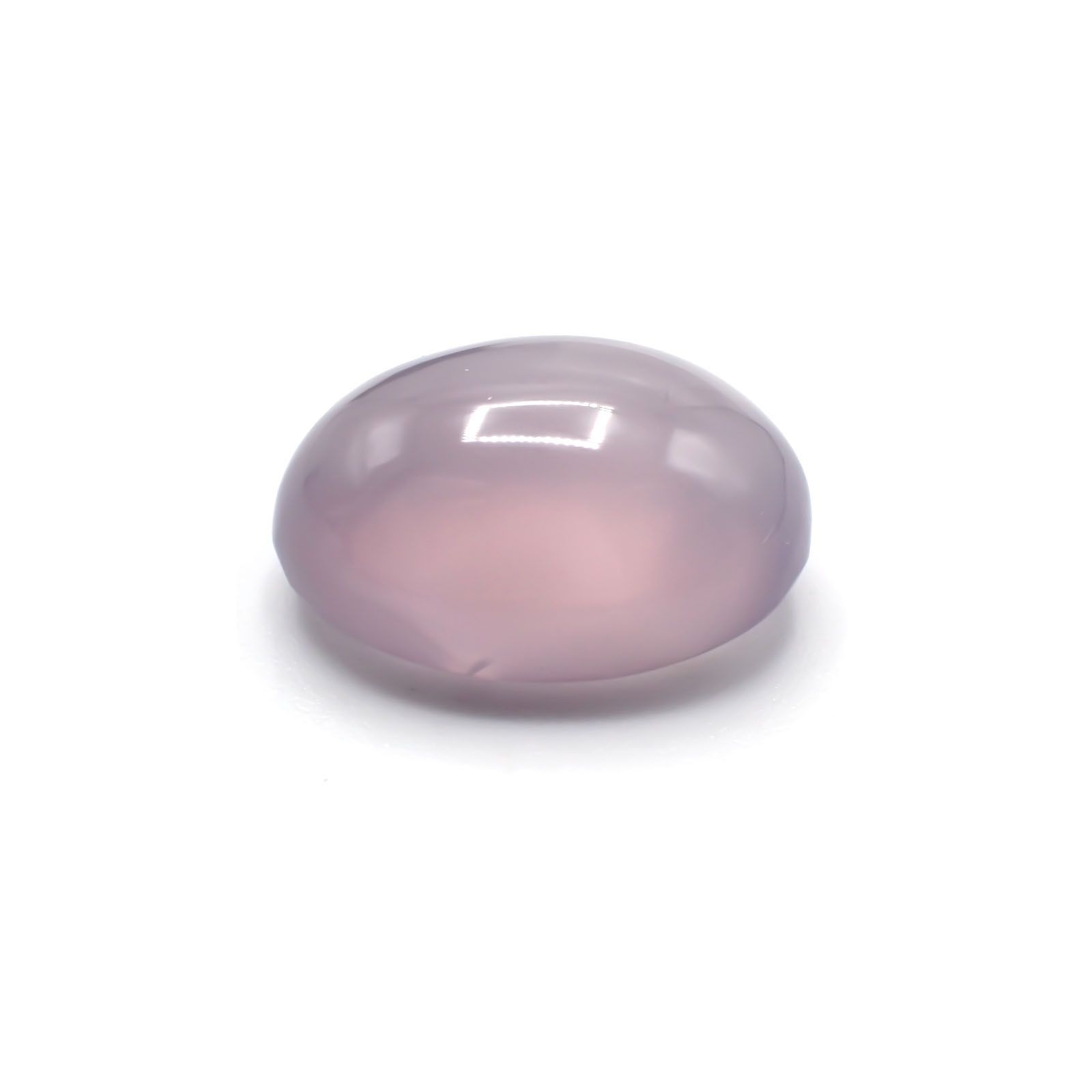 パープルカルセドニー(宝石名カルセドニー)インドネシア産 17.68ct 識別済[231124177]18.8x14.3mm前後
