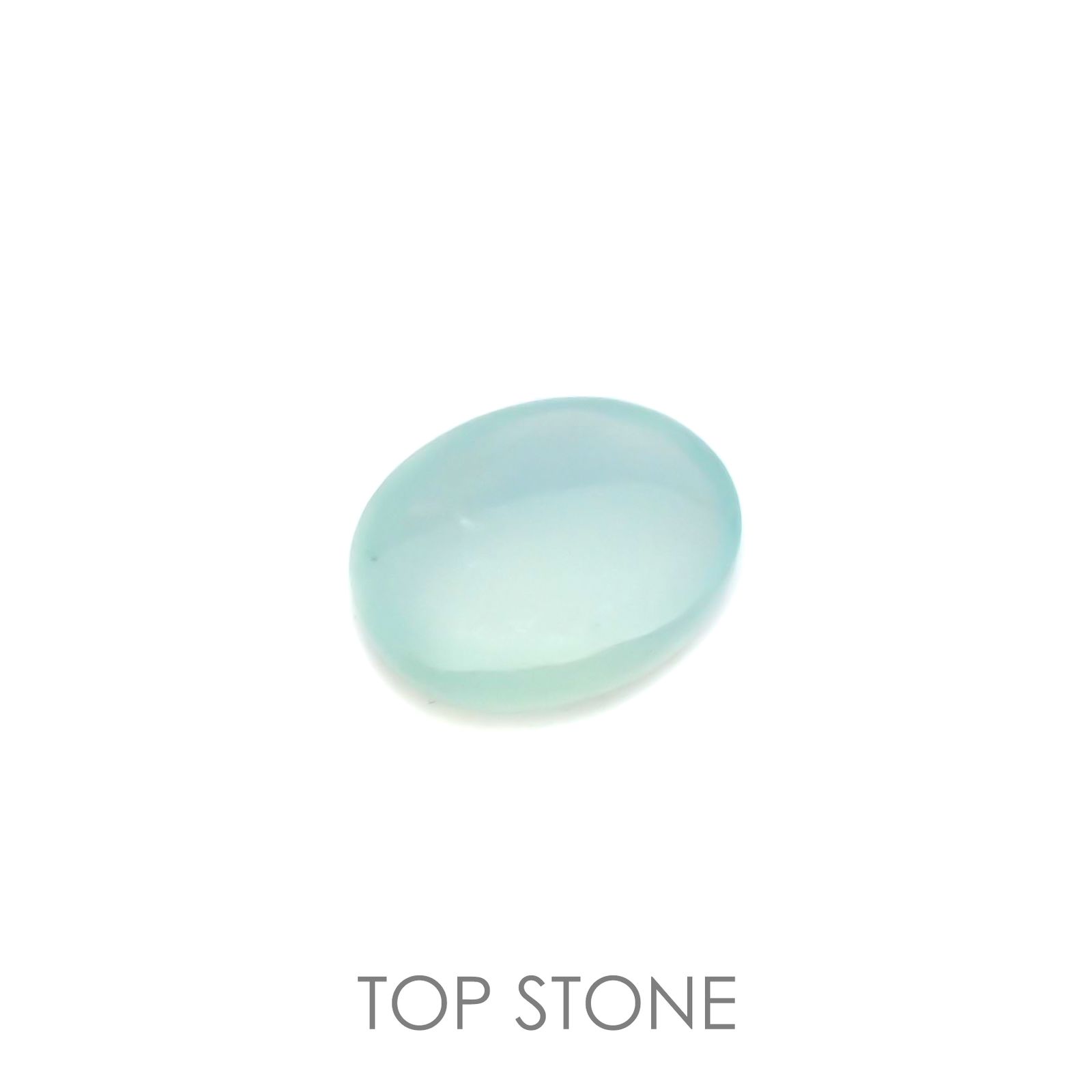 ブルーオパール(宝石名コモンオパール) ペルー産 1.21ct 識別済[21039188]9×7.1mm前後