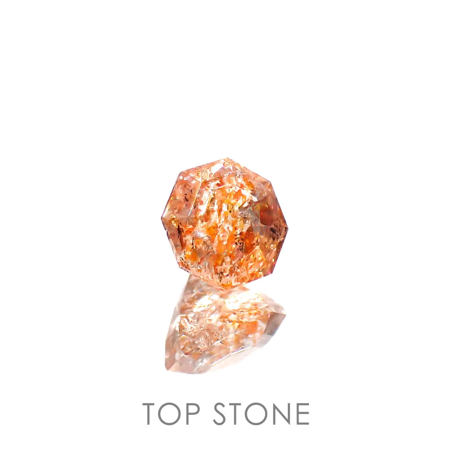 ◇オクタゴンカット◇イリュージョンサンストーン タンザニア産 0.62ct[230320951]5.1x5mm前後