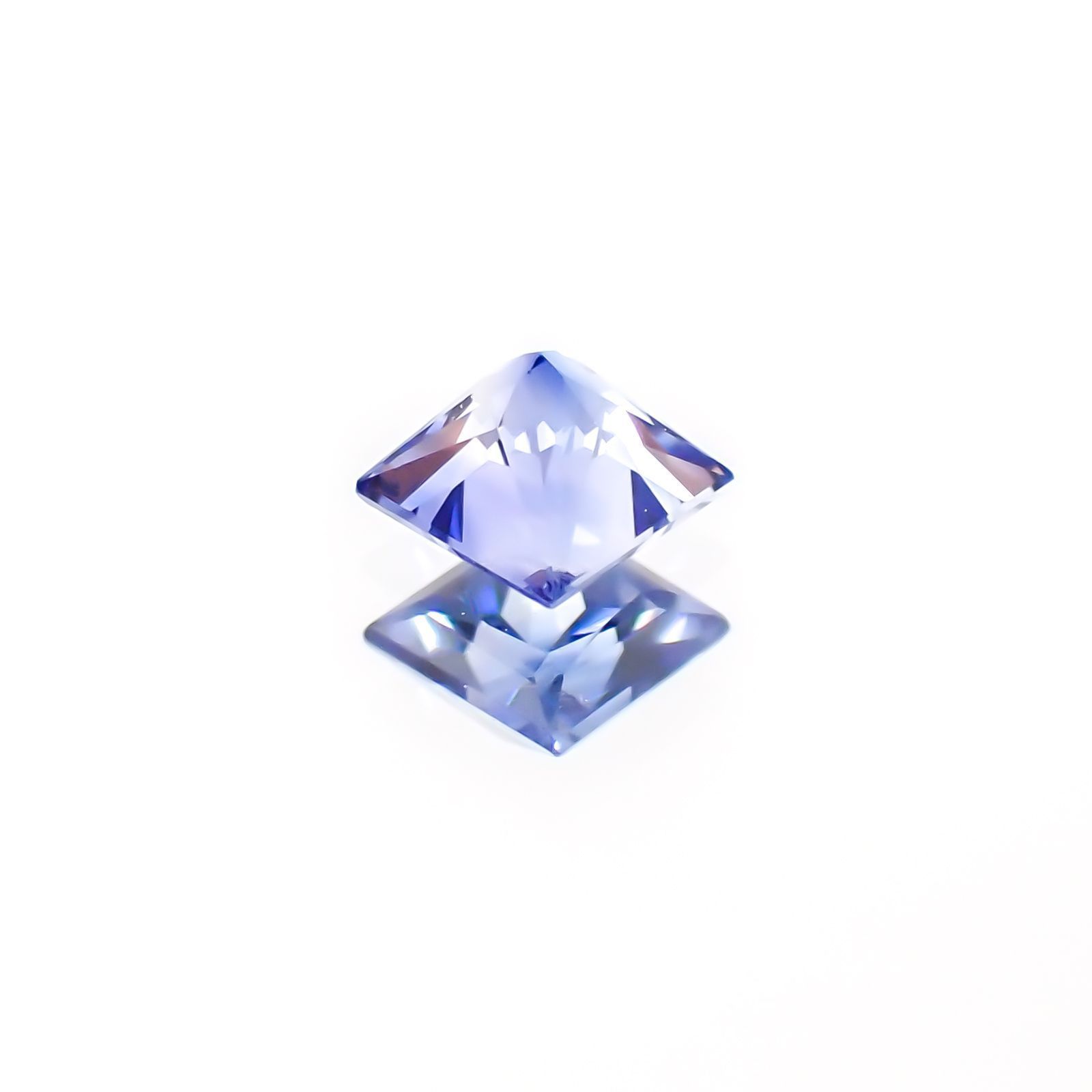 ◇プリンセスカット◇サファイア(宝石名サファイア)スリランカ産 0.23ct 識別済[230622458]3.1x3.1mm前後