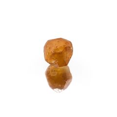スペサルティンガーネット マンダリンオレンジカラー原石(宝石名ガーネット)タンザニア産 識別済 0.93ct / 5x4.9mm前後 [231023939]