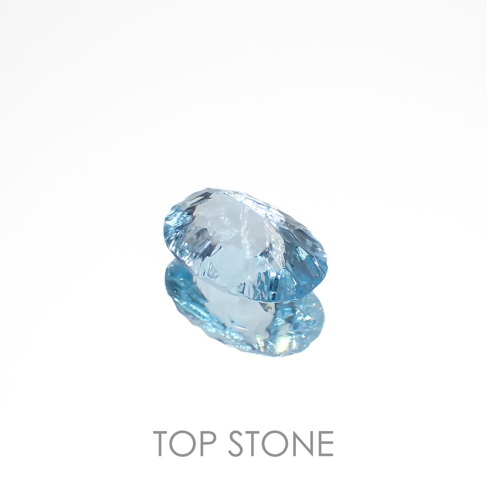 ◇カスタムカット◇ブルートパーズ ブラジル産 3.70ct[221219334]12x8mm前後