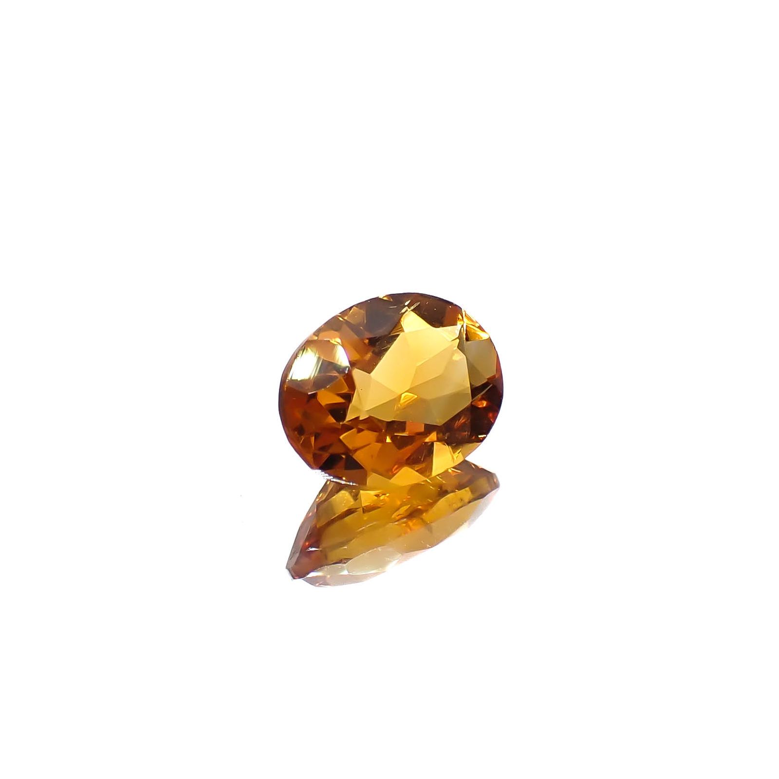 マデイラシトリン ブラジル・ミナスジェライス州産 1.08ct [250630581]8x6mm前後