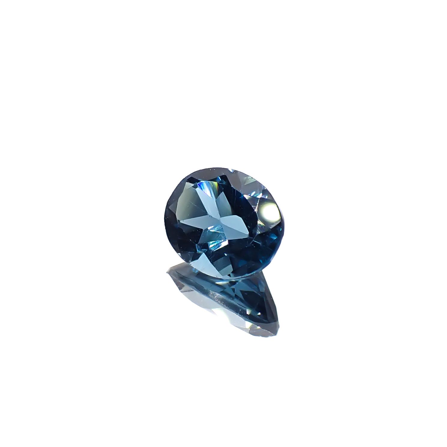 ロンドンブルートパーズ ブラジル産 1.47ct[240326791]7.9x6.2mm前後