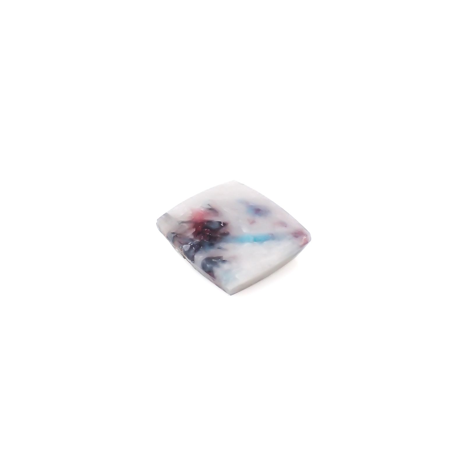 パライバトルマリンインクォーツ ブラジル産 14.98ct[240427091]17.5x16mm前後