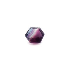 ◇ヘキサゴンカット◇パーティカラーフローライト フルオレッセンス 中国産 2.74ct / 9.1x7.9mm前後 [260932784]